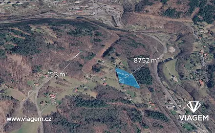 Prodej zahrady 1 477 m², Velké Hamry, okres Jablonec nad Nisou