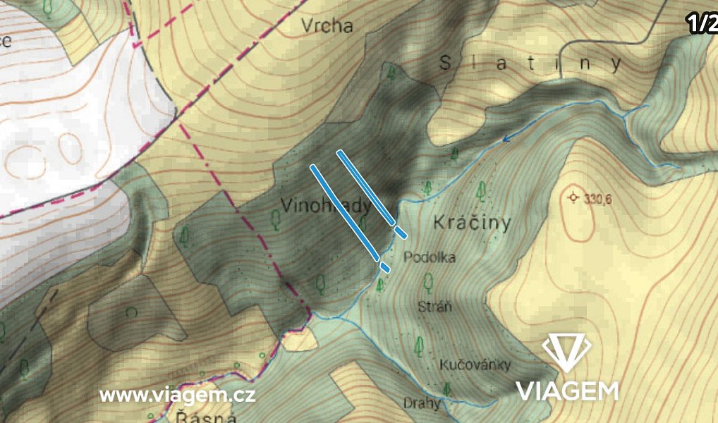 Prodej lesa 4 861 m², Kelníky – náhled fotky 3