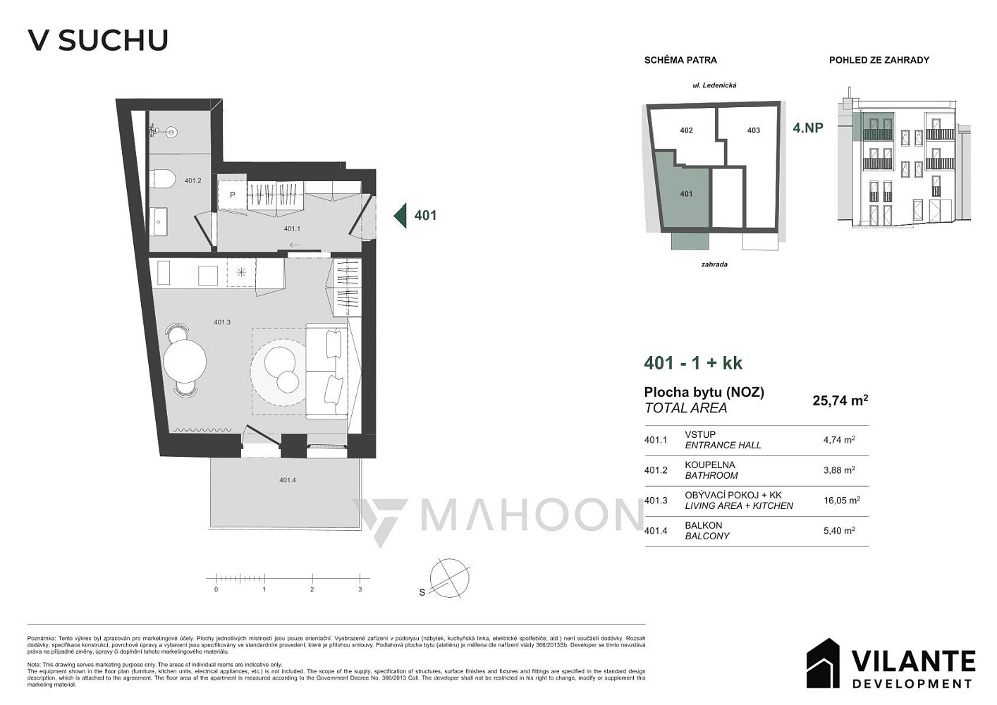 Prodej bytu 1+kk 26 m² – fotografie 5