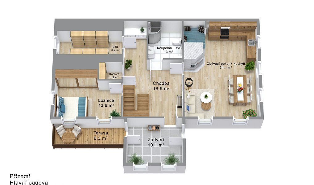 Prodej chaty/chalupy 262 m² s pozemkem 6 208 m², Kořenov – náhled fotky 30