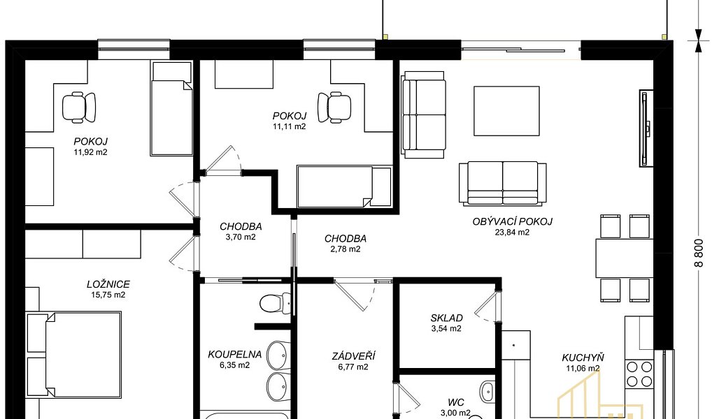 Prodej domu 121 m² s pozemkem 1 m², Šenov u Nového Jičína – náhled fotky 5