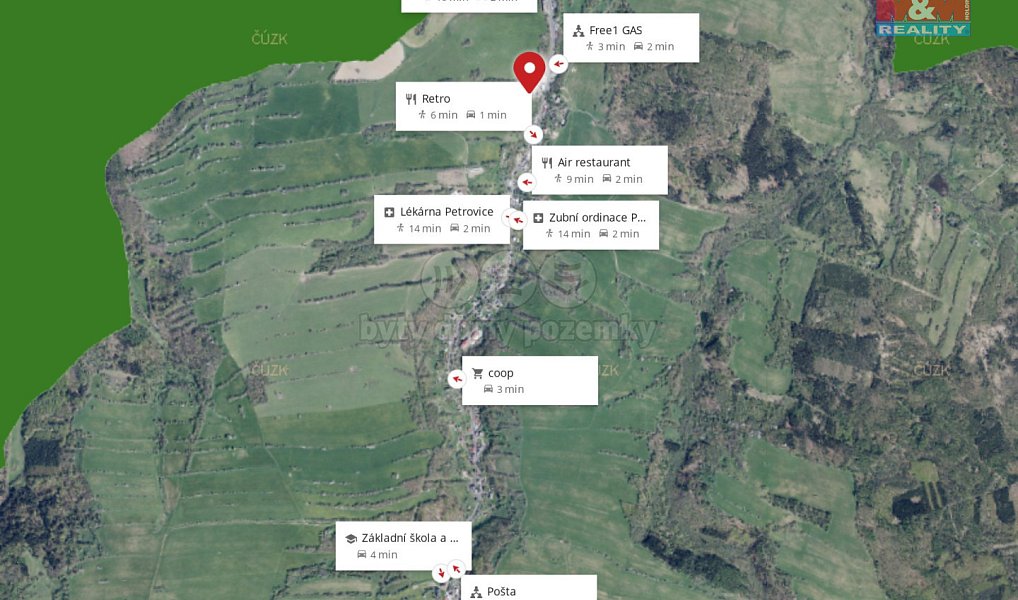 Prodej stavebního pozemku 1 218 m², Petrovice – náhled fotky 11