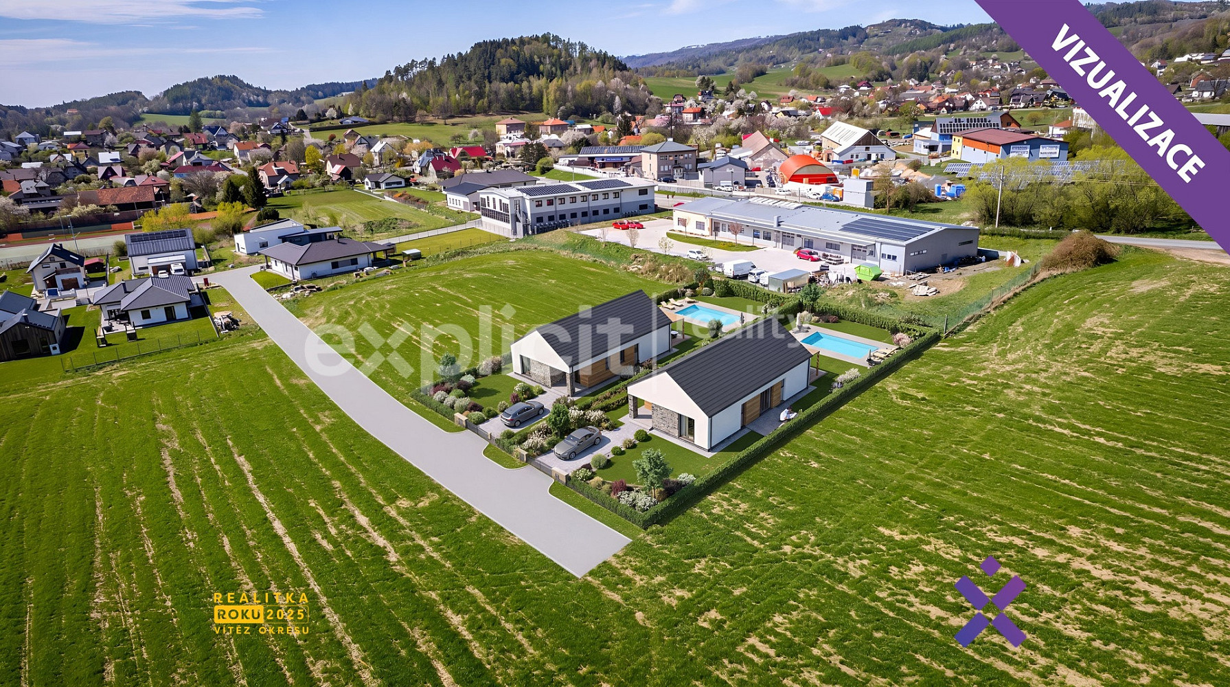 Prodej stavebního pozemku 2 505 m² – fotografie 2