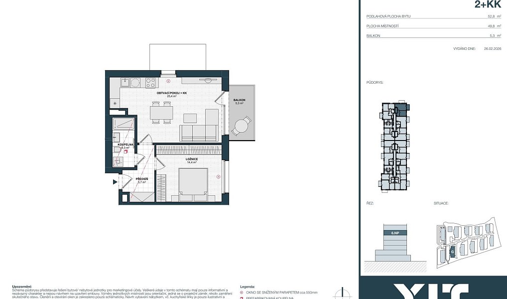 Prodej bytu 2+kk 50 m², Kladno – náhled fotky 2