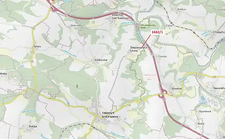 Dražba lesa 2 201 m², Soutice