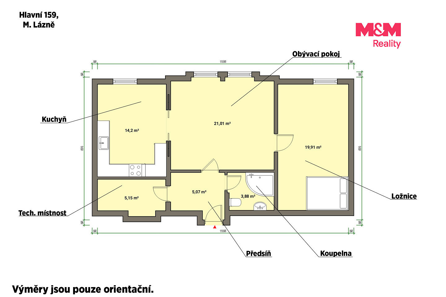 Pronájem bytu 2+1 64 m² – fotografie 5
