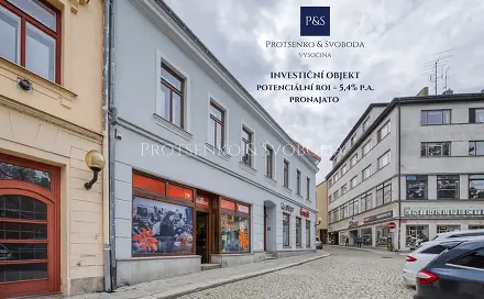 Prodej nájemního domu, činžáku 438 m², Komenského, Jihlava