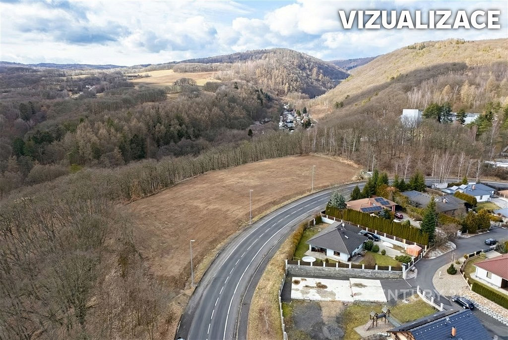 Prodej stavebního pozemku 1 676 m² – pohled 3