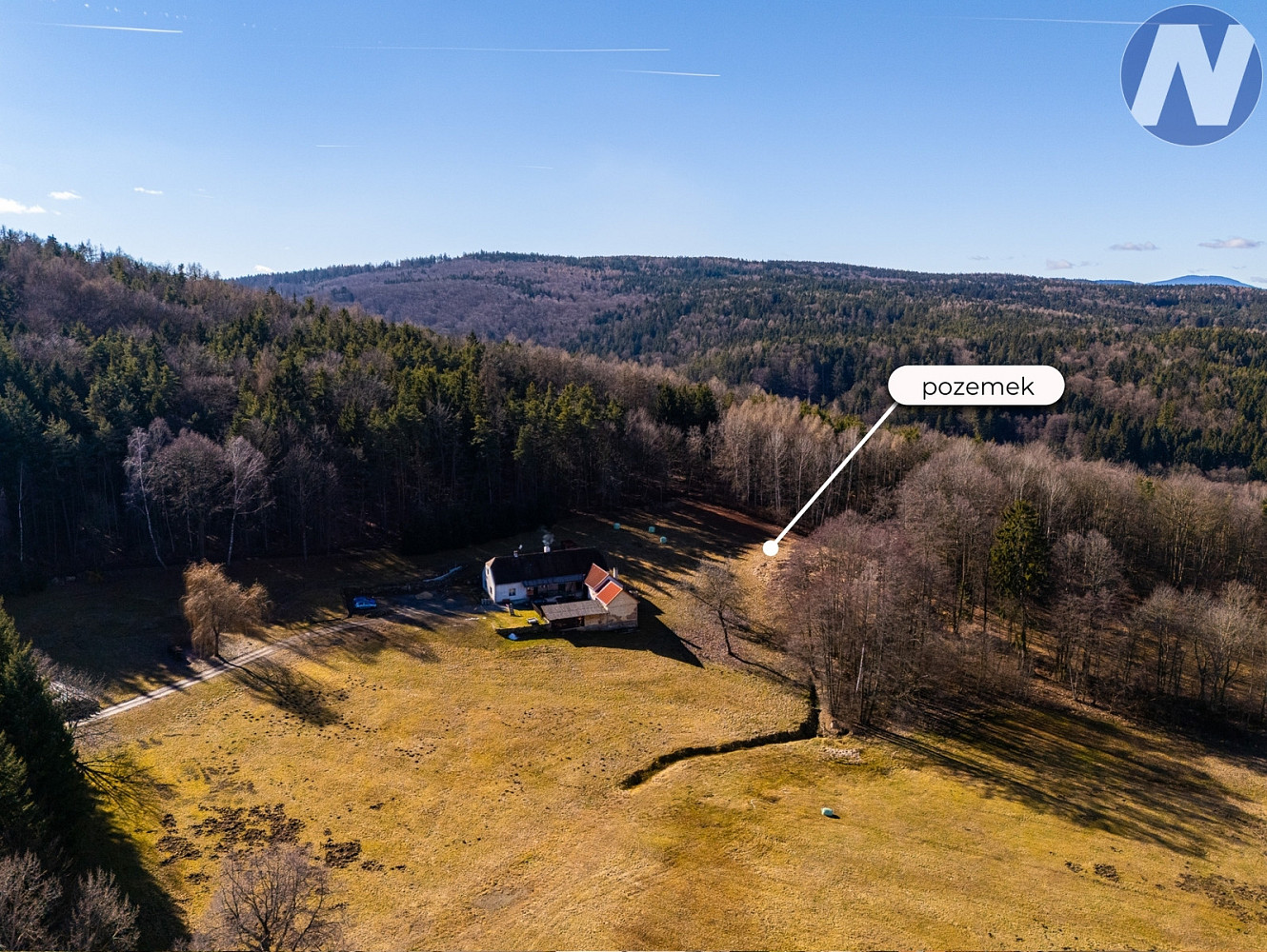 Prodej stavebního pozemku 2 357 m², Vitějovice