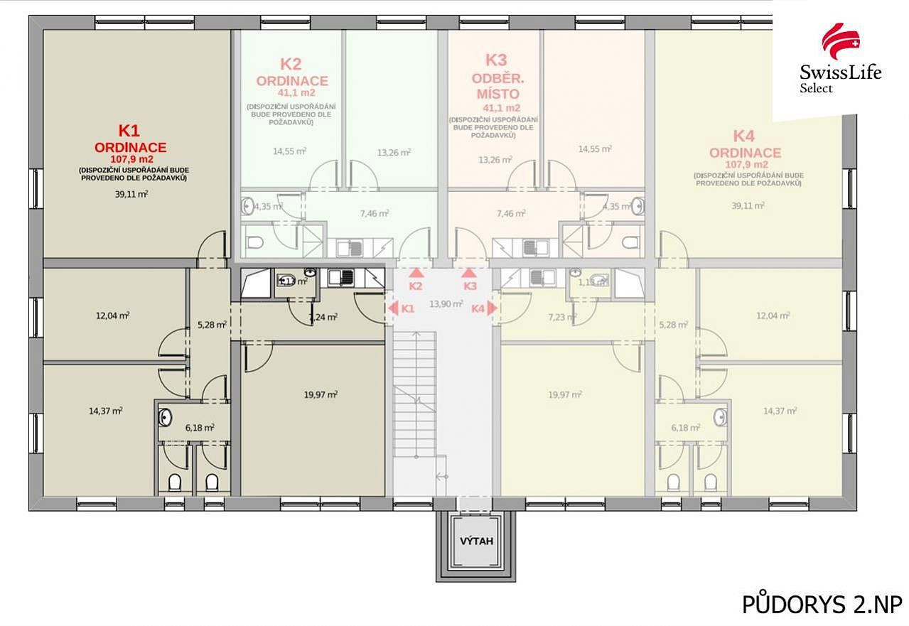 Prodej kanceláře 108 m²