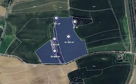 Prodej pole 10 876 m², Písek