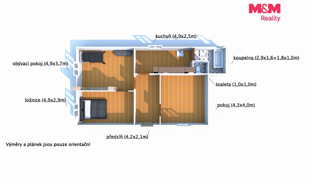 Prodej chaty/chalupy 90 m² s pozemkem 525 m², Volenice – náhled fotky 13