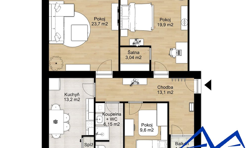 Prodej bytu 3+1 93 m², Ostrava – náhled fotky 4