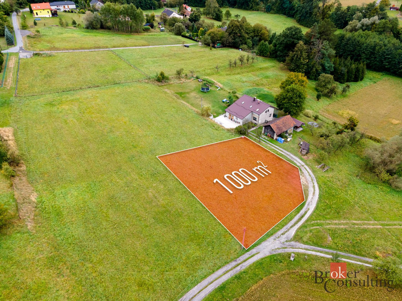 Prodej stavebního pozemku 1 000 m² – fotografie 3