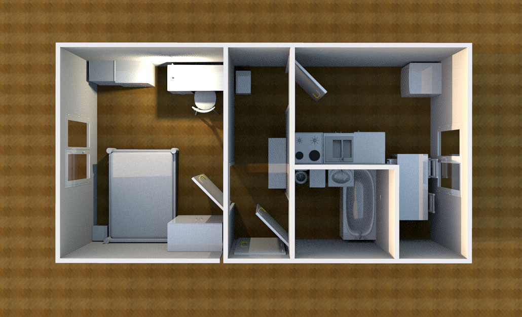 1+1 Apartment in Brno, Bystrc – pohled 2