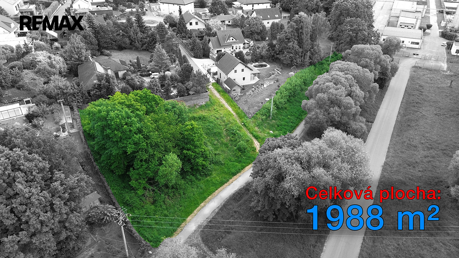 Prodej stavebního pozemku 1 988 m² – fotografie 2