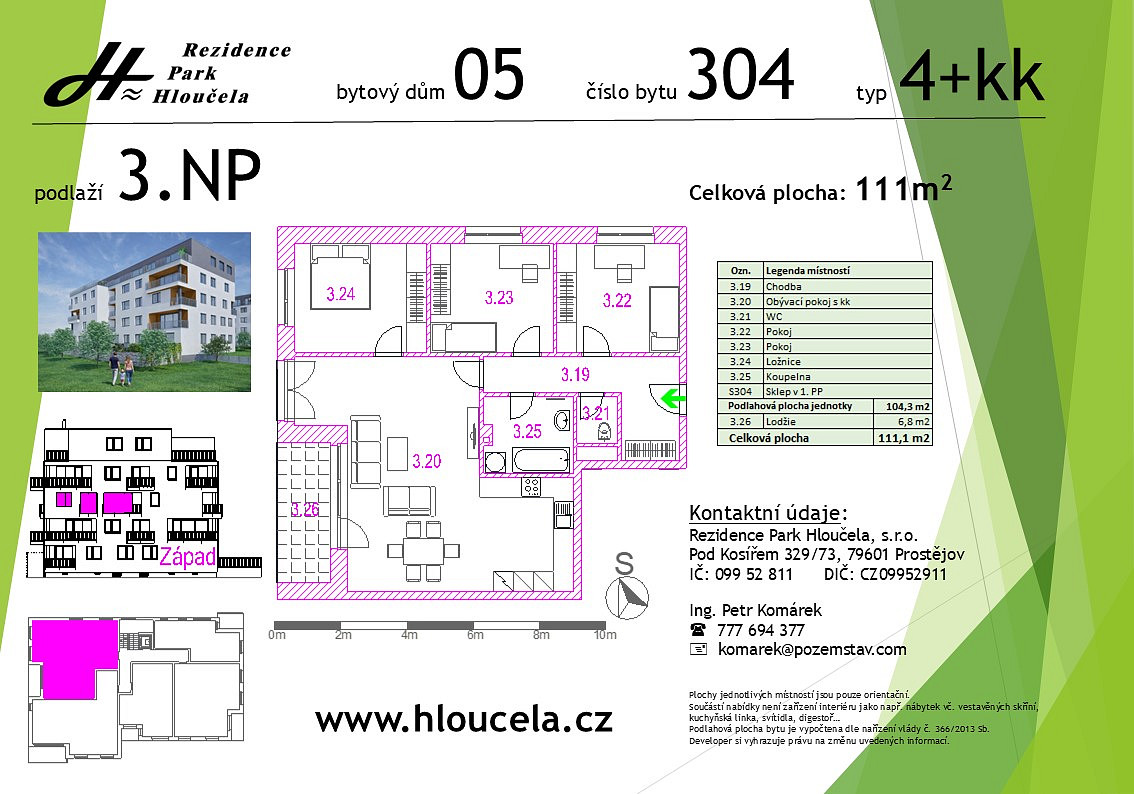 Prodej bytu 4+kk 104 m² – fotografie 3