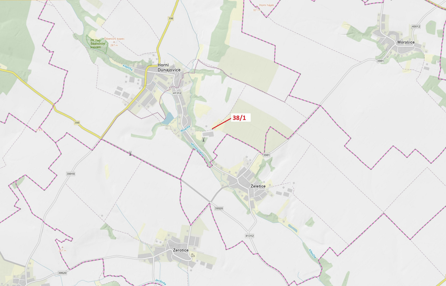 Dražba lesa 245 m²