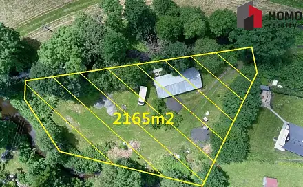 Prodej stavebního pozemku 2 165 m², Malá Morávka, okres Bruntál