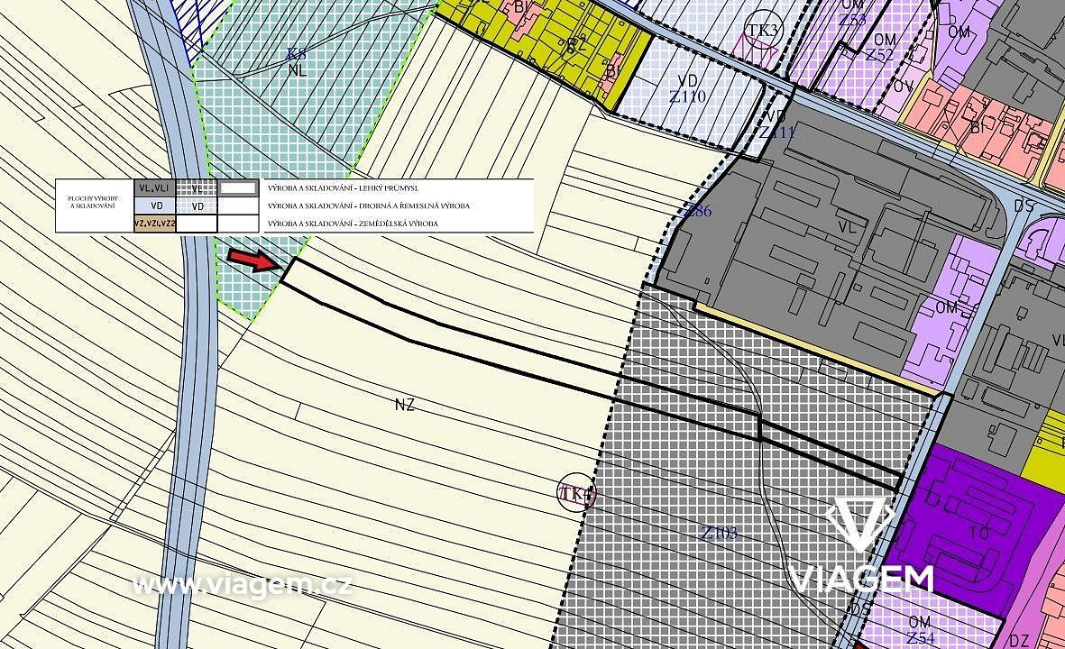 Prodej stavebního pozemku 3 586 m² – fotografie 2