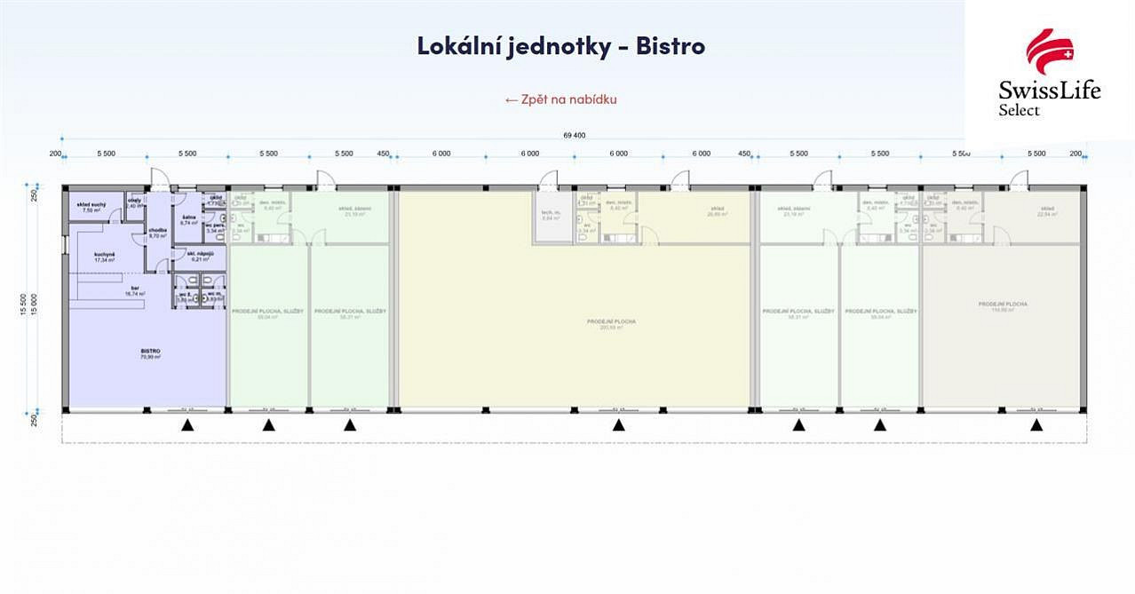 Prodej obchodních prostor 144 m²