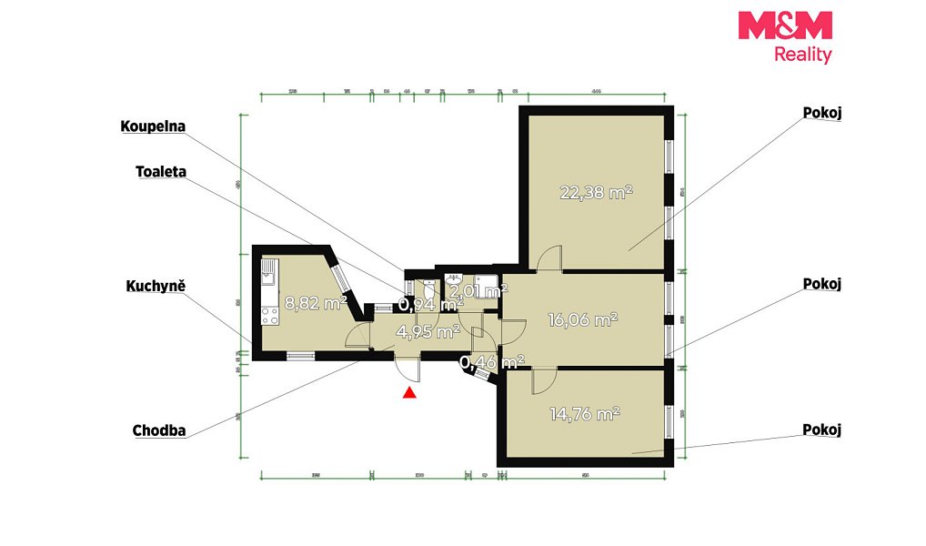 Pronájem bytu 3+1 71 m², Plzeň – náhled fotky 2