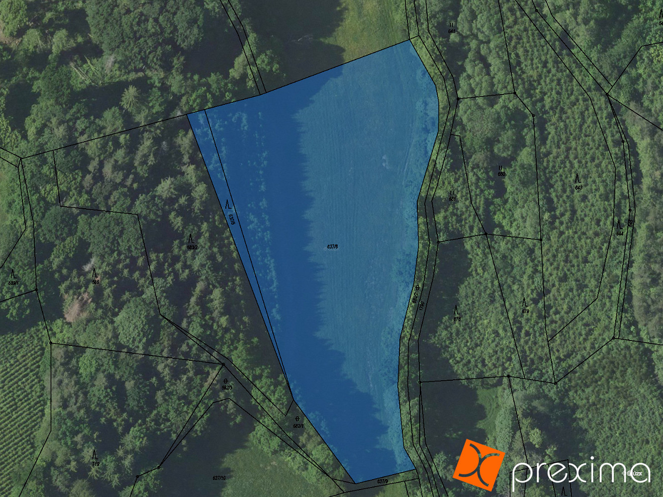 Prodej pole 1 719 m², Olbramovice