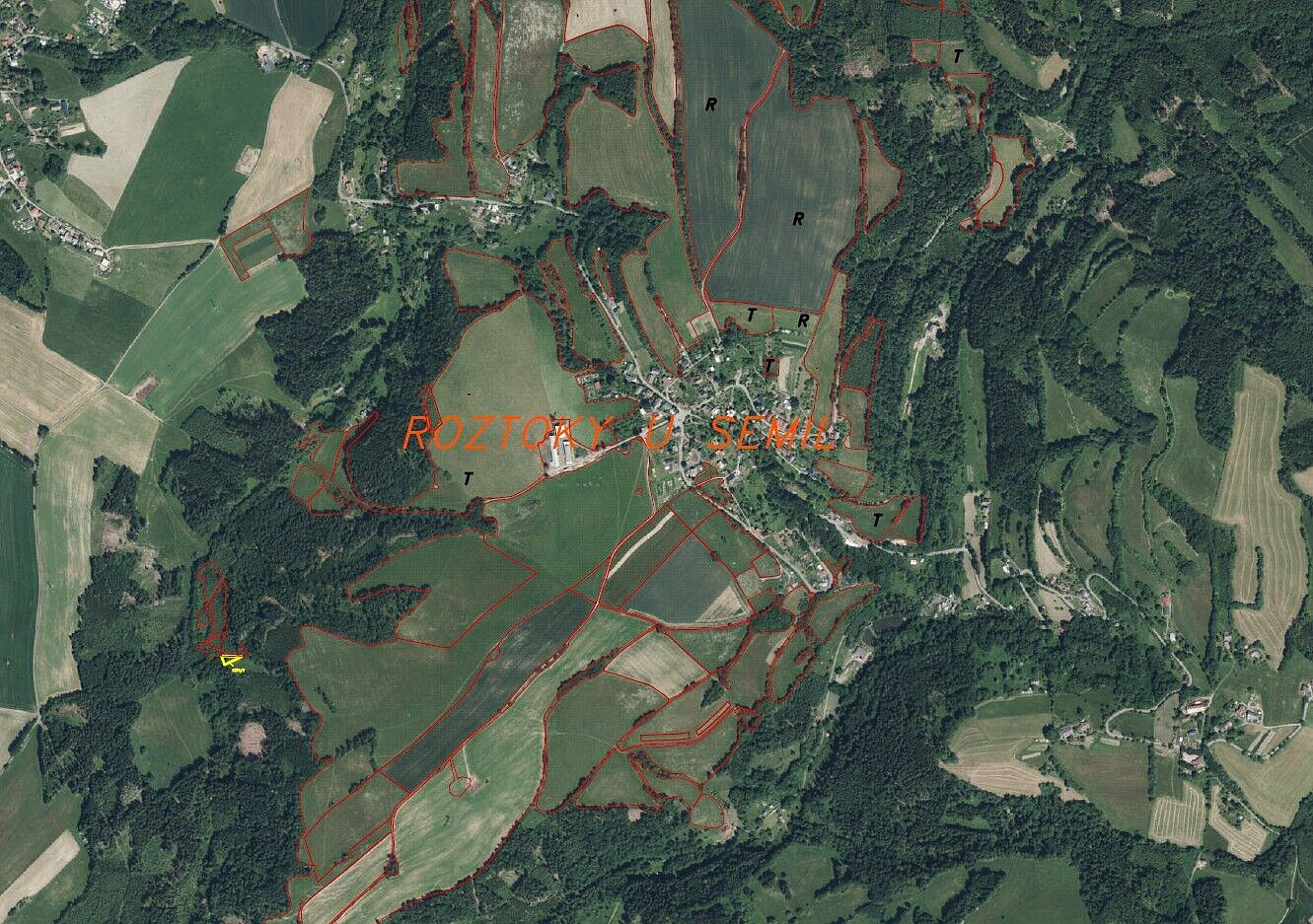 Prodej pole 496 m² – pohled 4