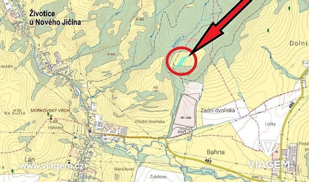 Prodej pole 972 m², Životice u Nového Jičína – náhled fotky 4