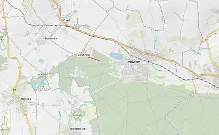 Dražba lesa 1 174 m², Vracov