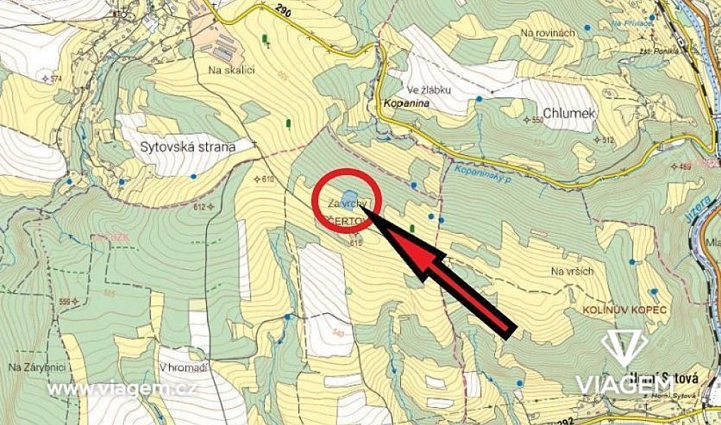Prodej pole 1 122 m², Háje nad Jizerou – náhled fotky 4