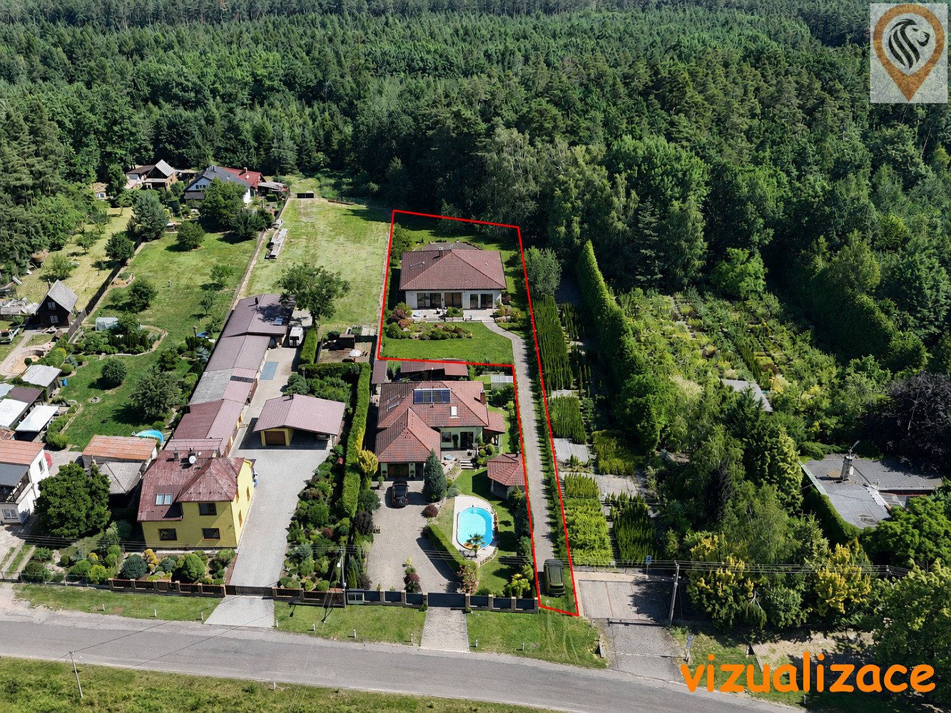 Prodej stavebního pozemku 2 032 m² – fotografie 3