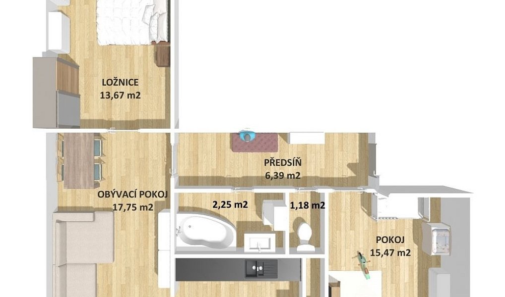 Prodej bytu 3+1 67 m², Plzeň – náhled fotky 23