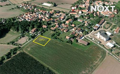 Prodej stavebního pozemku 1 914 m², Milostín