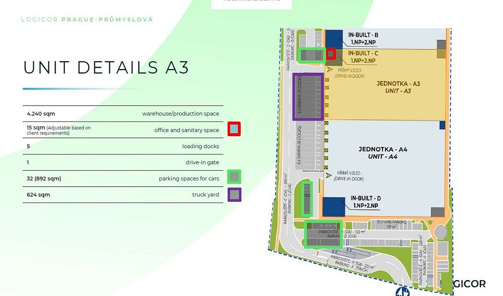 Pronájem výrobních prostor 4 240 m², Praha – náhled fotky 16