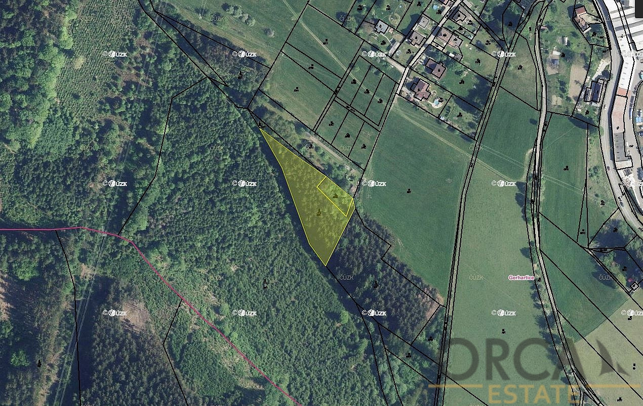 Prodej lesa 2 174 m²