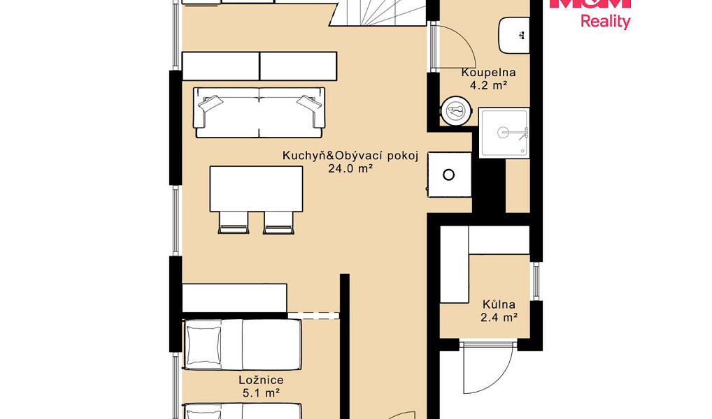 Prodej chaty/chalupy 56 m² s pozemkem 1 141 m², Staré Hobzí – náhled fotky 10