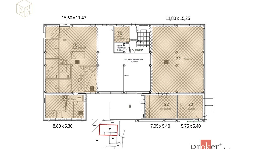 Prodej obchodních prostor 488 m², Mlékojedy – náhled fotky 3