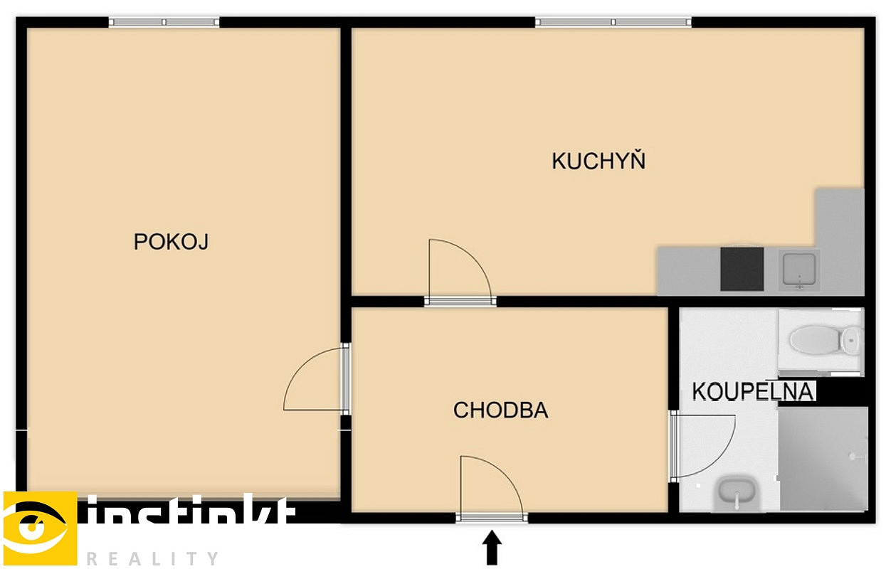 Prodej bytu 1+1 39 m² – fotografie 2