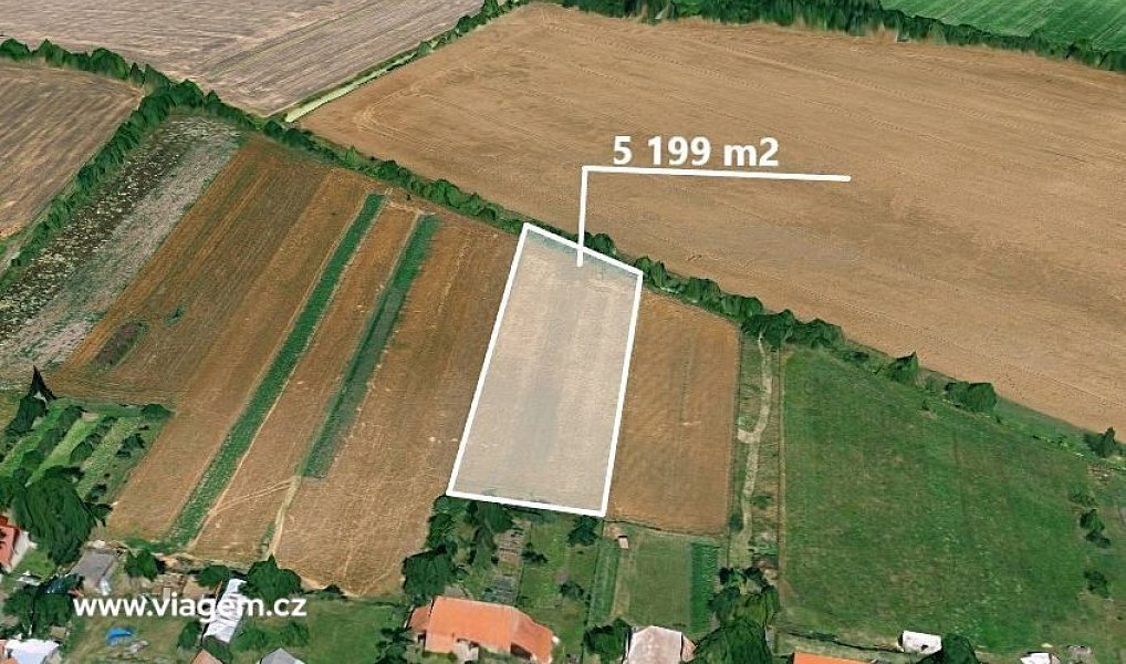 Prodej pole 288 m², Bobnice – fotka 1 z 5