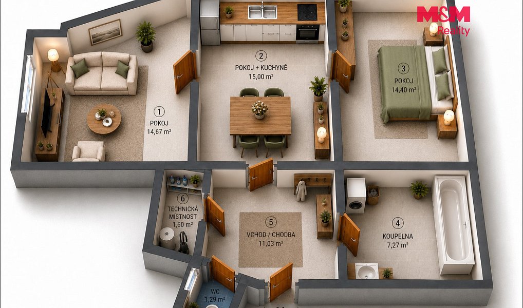 Prodej bytu 2+1 63 m², Praha – náhled fotky 12