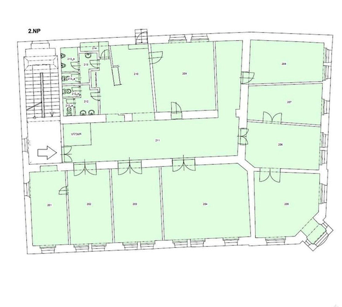 Pronájem kanceláře 325 m² – fotografie 2