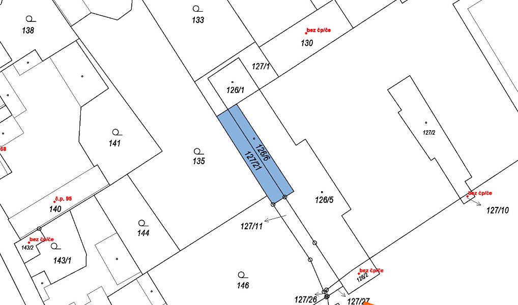 Prodej komerčního pozemku 76 m², Straky – náhled fotky 2