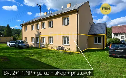 Prodej bytu 2+kk 61 m², Světlá nad Sázavou - Josefodol, okres Havlíčkův Brod