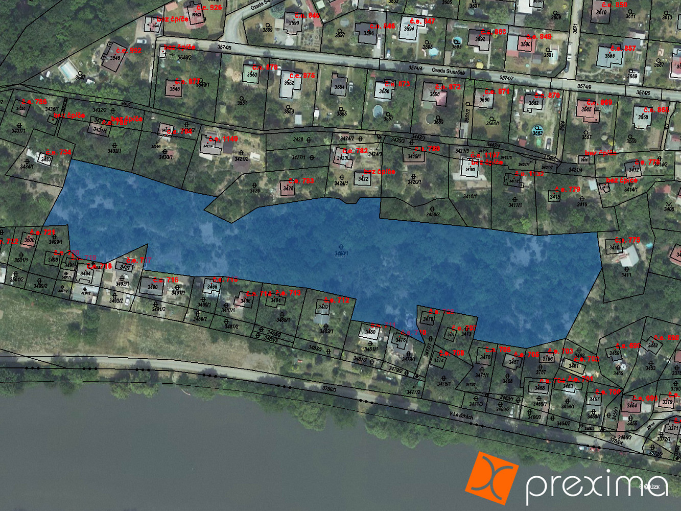 Prodej pozemku 9 028 m² – pohled 2
