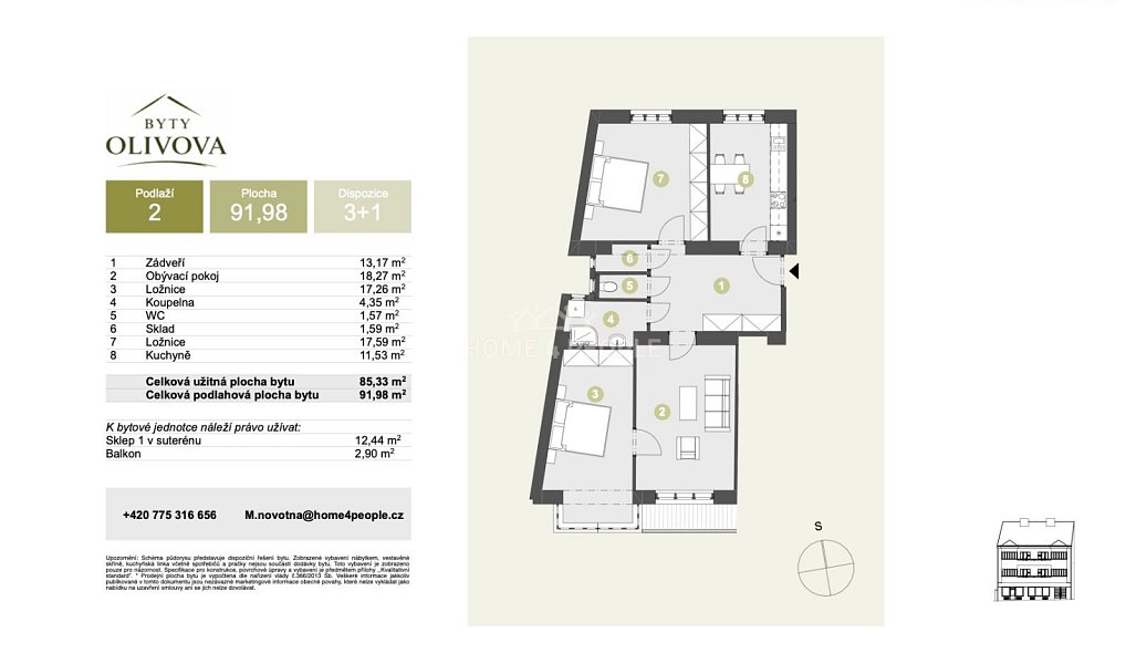 Prodej bytu 3+1 92 m², Říčany – náhled fotky 5