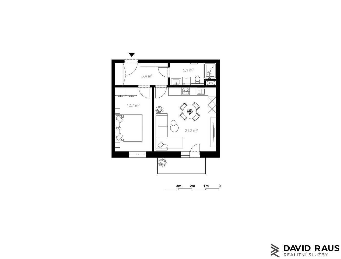 Prodej bytu 2+kk 45 m² – fotografie 3