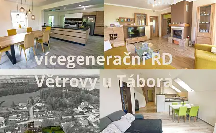Prodej domu 431 m² s pozemkem 1 173 m², Tábor - Větrovy