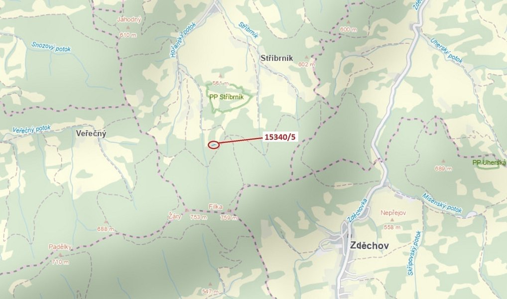 Dražba lesa, 312 m², Vsetín, Zděchov