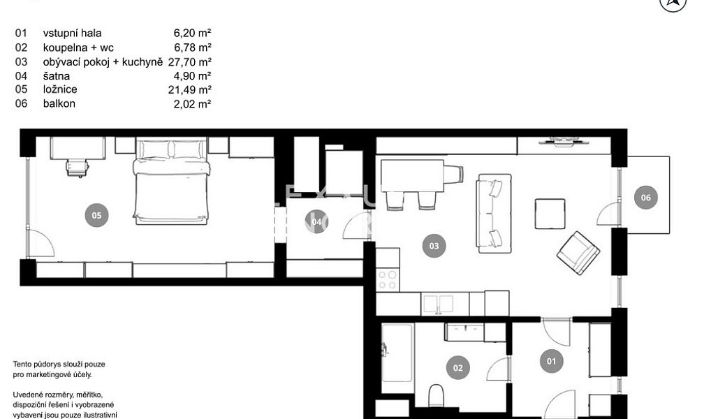 Prodej bytu 2+kk 69 m², Praha – náhled fotky 11